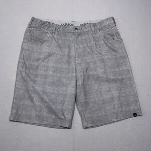 Adidas Golf Shorts Mens 38 Grey Lightweight Pockets Casual Stretch